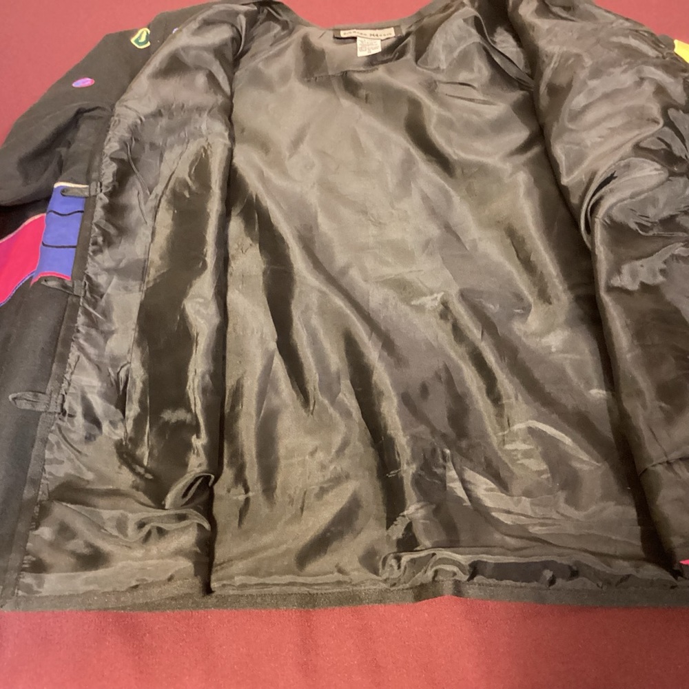 Indigo Moon Embroidered Patchwork Womens Jacket S… - image 6